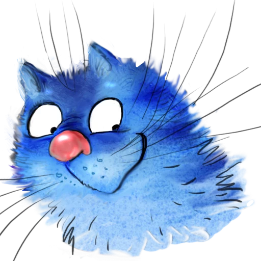 😋 Стикер «Rinas Blue Cats» для Telegram