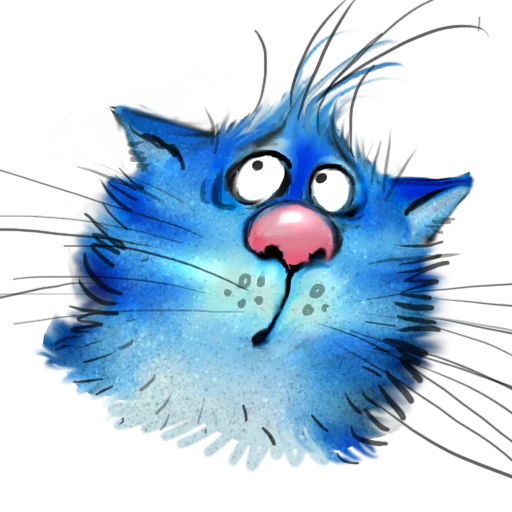 😳 Стикер «Rinas Blue Cats» для Telegram