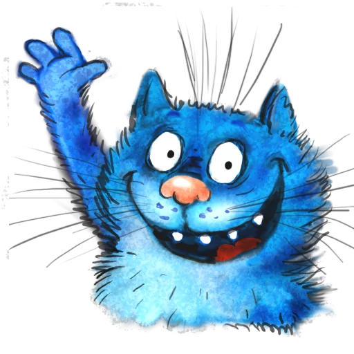 ✋ Стикер «Rinas Blue Cats» для Telegram