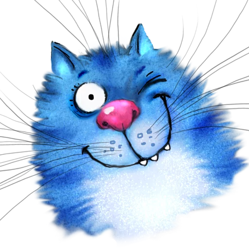 😉 Стикер «Rinas Blue Cats» для Telegram