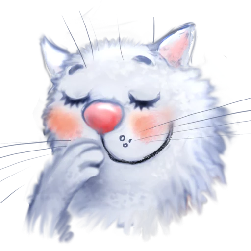 😌 Стикер «Rinas Blue Cats» для Telegram