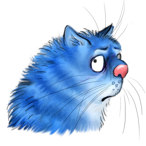 😞 Стикер «Rinas Blue Cats» для Telegram