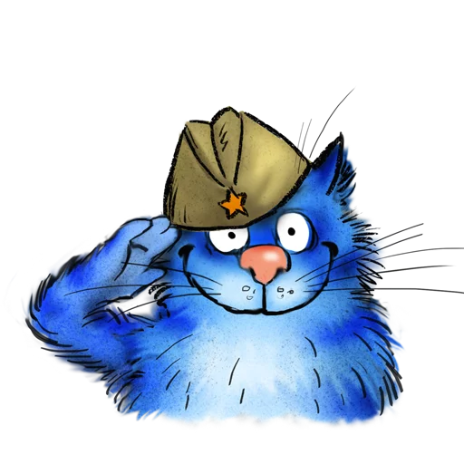 🤗 Стикер «Rinas Blue Cats» для Telegram