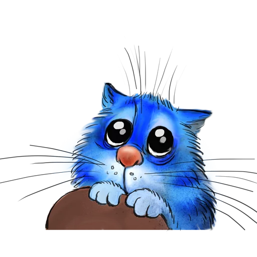 😹 Стикер «Rinas Blue Cats» для Telegram