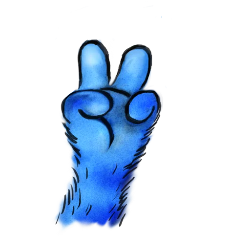 ✌️ Стикер «Rinas Blue Cats» для Telegram