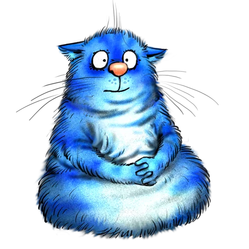 😑 Стикер «Rinas Blue Cats» для Telegram