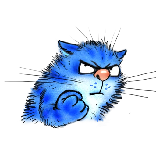 😤 Стикер «Rinas Blue Cats» для Telegram