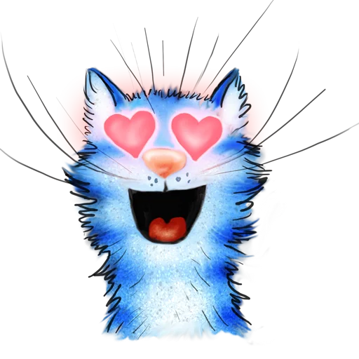 Стикерпак Rinas Blue Cats для Telegram