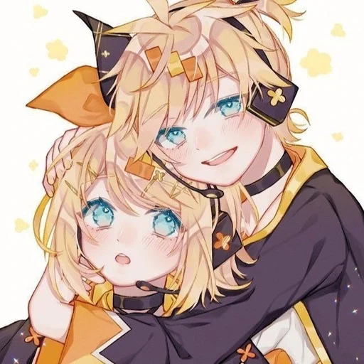 🍊 Стикер «Kagamine Rin Len» для Telegram