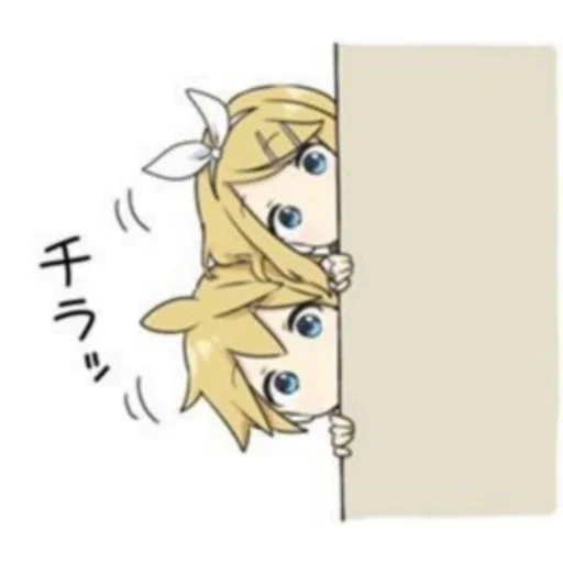 🍊 Стикер «Kagamine Rin Len» для Telegram