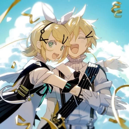 🍊 Стикер «Kagamine Rin Len» для Telegram
