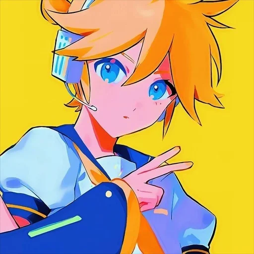 🍌 Стикер «Kagamine Rin Len» для Telegram