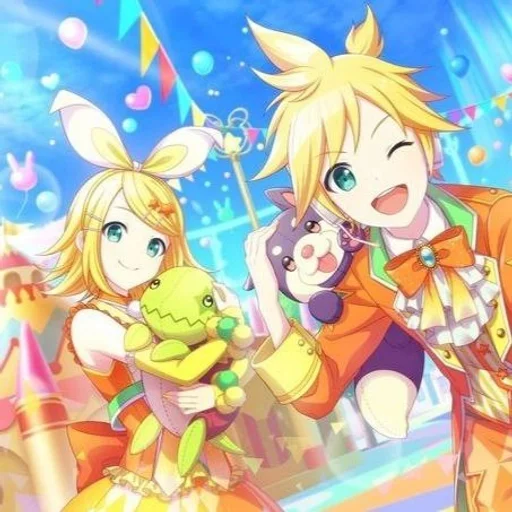 🍌 Стикер «Kagamine Rin Len» для Telegram