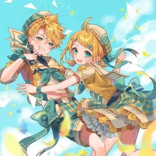 🍌 Стикер «Kagamine Rin Len» для Telegram