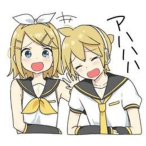 🍌 Стикер «Kagamine Rin Len» для Telegram