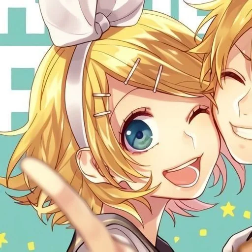 🍊 Стикер «Kagamine Rin Len» для Telegram
