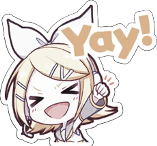 🥧 Стикер «Kagamine Rin» для Telegram