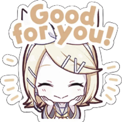 🥧 Стикер «Kagamine Rin» для Telegram