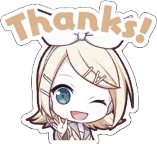 🥧 Стикер «Kagamine Rin» для Telegram