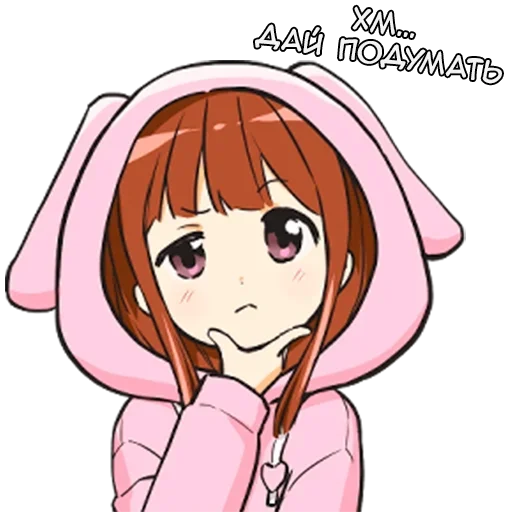 🤔 Стикер «Рин-тян» для Telegram