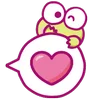 🩷 Эмодзи «keroppi in love» для Telegram