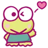 😉 Эмодзи «keroppi in love» для Telegram