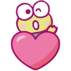 💞 Эмодзи «keroppi in love» для Telegram