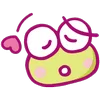 🤨 Эмодзи «keroppi in love» для Telegram