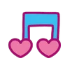 🎵 Эмодзи «keroppi in love» для Telegram