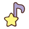 🎵 Эмодзи «little twin stars» для Telegram
