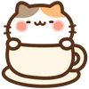 ☕️ Эмодзи «calico kitty» для Telegram