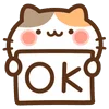 👌 Эмодзи «calico kitty» для Telegram