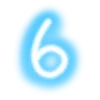 6️⃣ Эмодзи «colourful neon - английский неоновый шрифт, цифры и значки» для Telegram