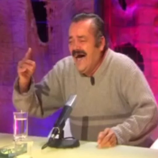 👆 Стикер «Risitas» для Telegram