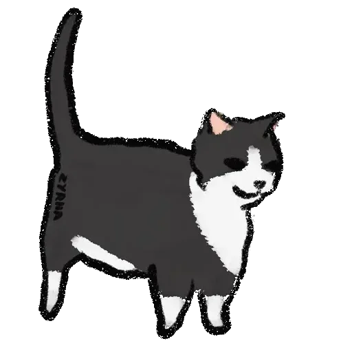 🐈‍⬛ Стикер «Рисовашки» для Telegram