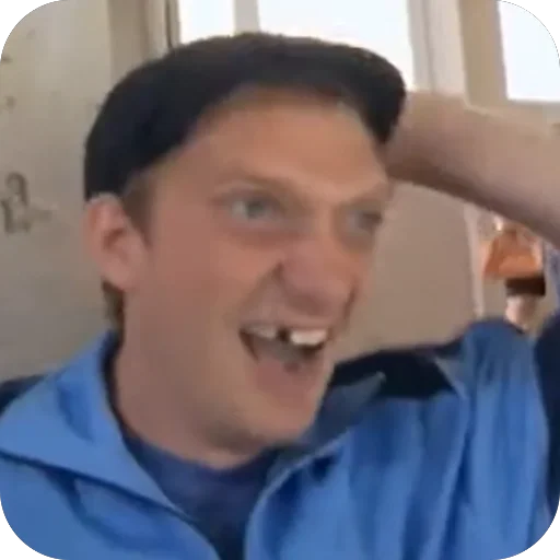 🦷 Стикер «ржавый и башка» для Telegram