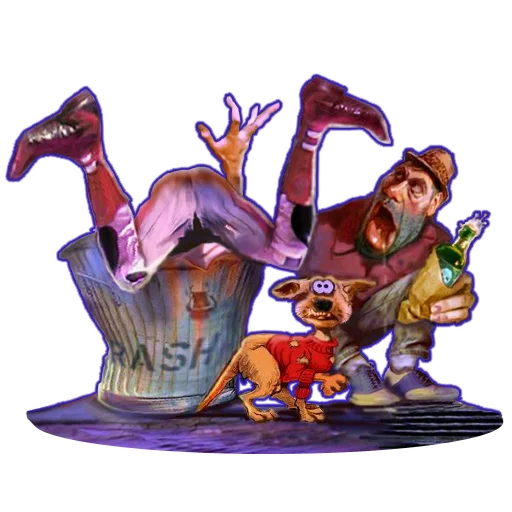 🗑 Стикер «Road Rash» для Telegram