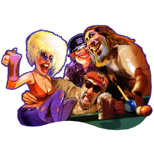 🍺 Стикер «Road Rash» для Telegram