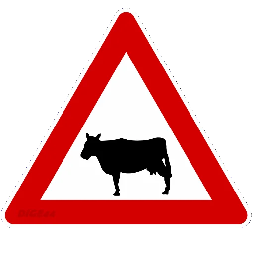 🐮 Стикер «ROAD SIGNS» для Telegram