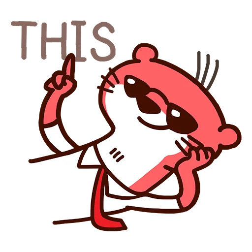 ☝️ Стикер «Robert the Otter» для Telegram