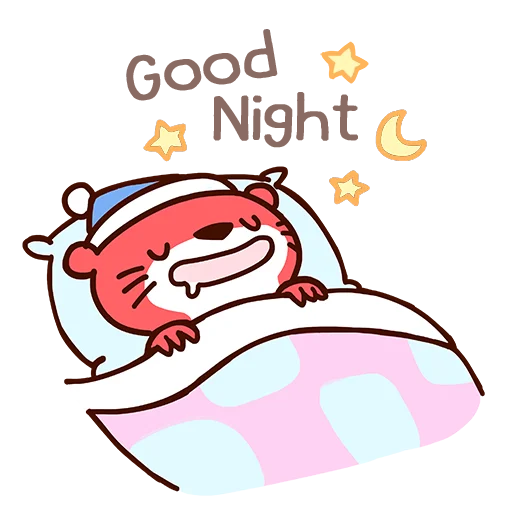 😴 Стикер «Robert the Otter» для Telegram