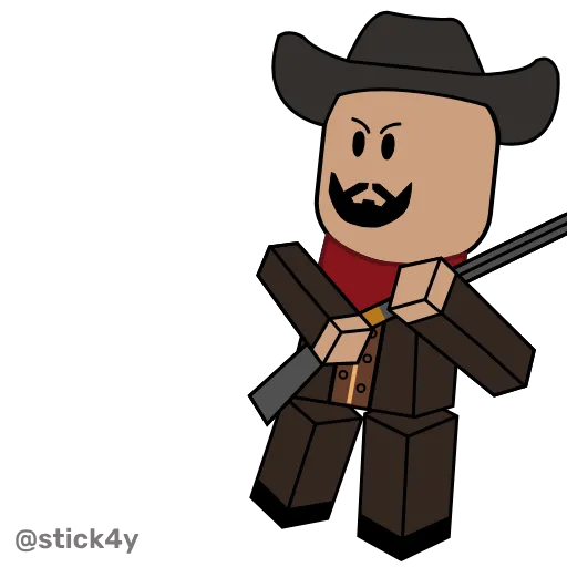 🤠 Стикер «Роблокс» для Telegram
