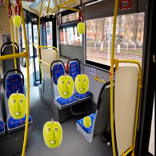 🚍 Стикер «Забавные фрукты» для Telegram
