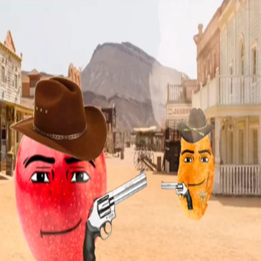 🤠 Стикер «Забавные фрукты» для Telegram