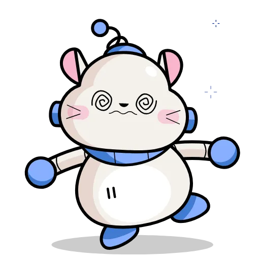 😵‍💫 Стикер «Robo Nelly» для Telegram