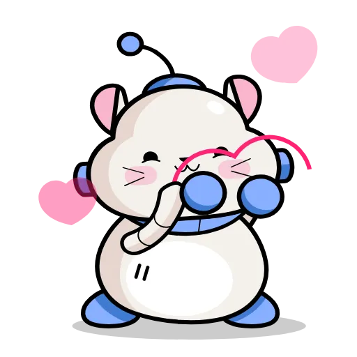 🥰 Стикер «Robo Nelly» для Telegram