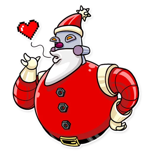 😘 Стикер «Robo Santa» для Telegram