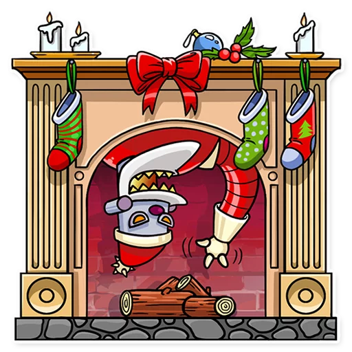 👋 Стикер «Robo Santa» для Telegram