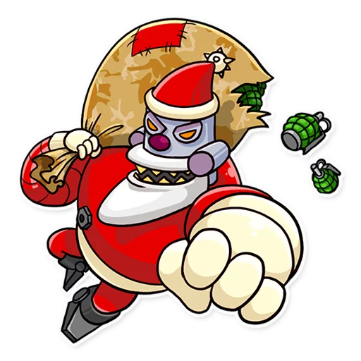 👊 Стикер «Robo Santa» для Telegram