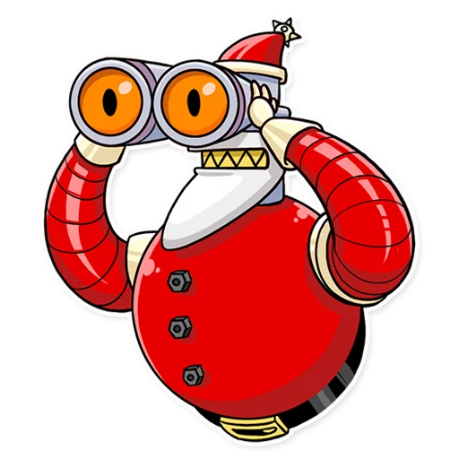 🔍 Стикер «Robo Santa» для Telegram